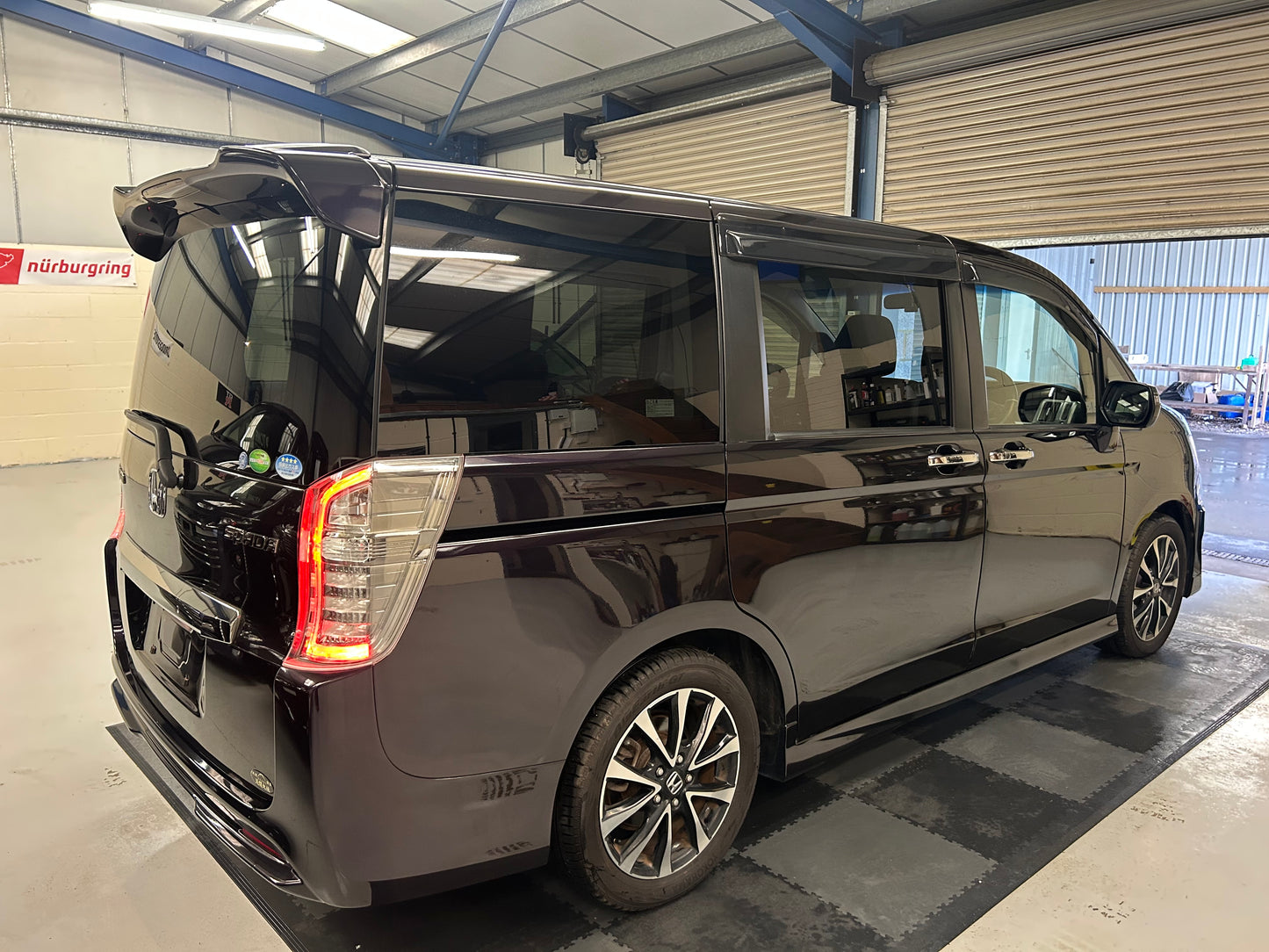 2014 HONDA STEPWAGON SPADA MIDNIGHT PURPLE- GRADE 4.5 - LOW MILEAGE ONLY 45k MILES - UK STOCK READY TO DRIVE AWAY