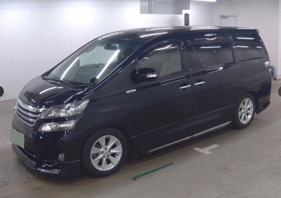 2011 TOYOTA VELLFIRE BLACK WITH CREAM INTERIOR GRADE 4.5- Due in December 2024 ONLY 53000 MILES