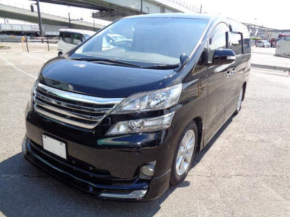 2011 TOYOTA VELLFIRE BLACK WITH CREAM INTERIOR GRADE 4.5- Due in December 2024 ONLY 53000 MILES