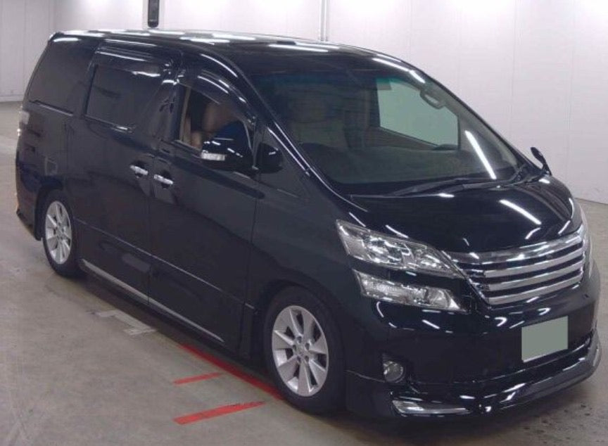 2011 TOYOTA VELLFIRE BLACK WITH CREAM INTERIOR GRADE 4.5- Due in December 2024 ONLY 53000 MILES