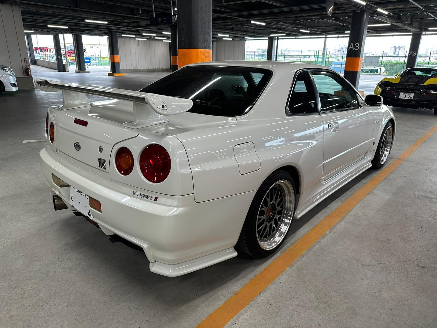 NISSAN SKYLINE R34 GTR V SPEC 2- GRADE 4.5 - mega low miles pristine- in japan awaiting shipping .