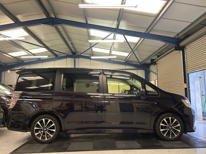 2014 HONDA STEPWAGON SPADA MIDNIGHT PURPLE- GRADE 4.5 - LOW MILEAGE ONLY 45k MILES - UK STOCK READY TO DRIVE AWAY