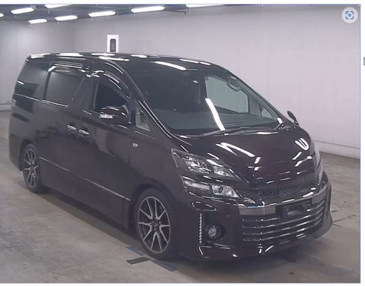 2013 TOYOTA VELLFIRE 2.4 GAZOO SPORT GRADE 4 MIDNIGHT PURPLE 58143 MILES -  due in December 2024